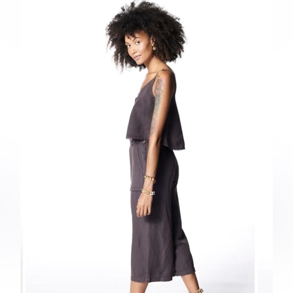 Young Fabulous & Broke Rehan Swing Brown Linen Blend Tank Top |‎ Small - Picture 4 of 8